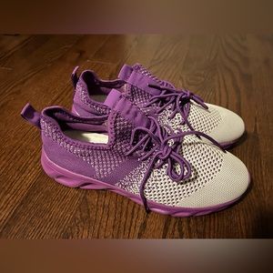 Purples & White Slip on/Lace Up Women’s Running Shoes